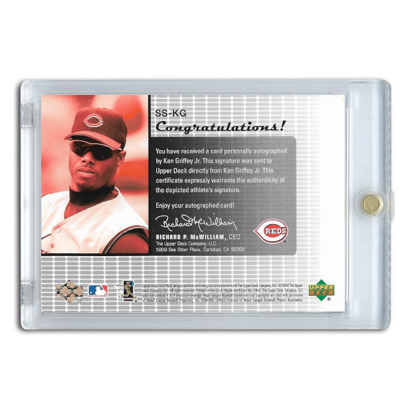 Ken Griffey Jr. Autographed Card 2004 Upper Deck Signature Stars #SS-KG Ltd Ed of 450