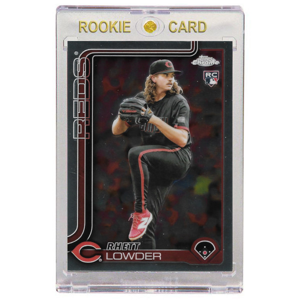 Rhett Lowder Cincinnati Reds 2025 Topps Chrome # 205 Rookie Card
