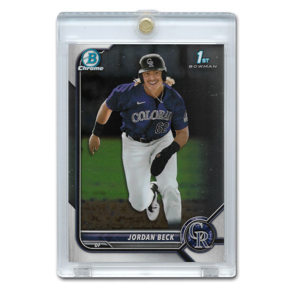 Jordan Beck Colorado Rockies 2022 Bowman Draft Chrome # BDC-34 Pre-Rookie Card