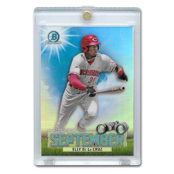 Elly De La Cruz 2023 Bowman Chrome Sights On September # 7 Pre-Rookie Card