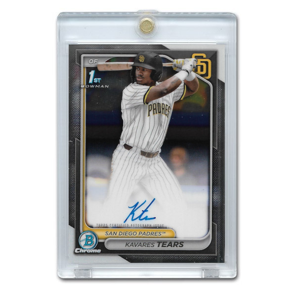 Kavares Tears Autographed Card 2024 Bowman Chrome Prospects # CPA-KT