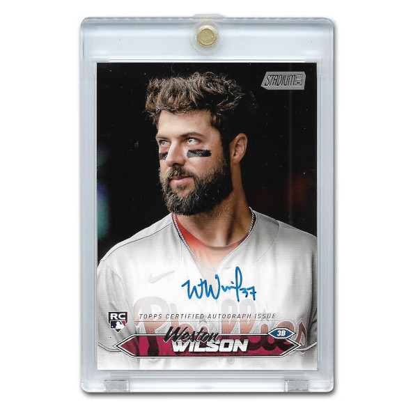 Weston Wilson Autographed Card 2024 Stadium Club # SCBA-WW Rookie Card