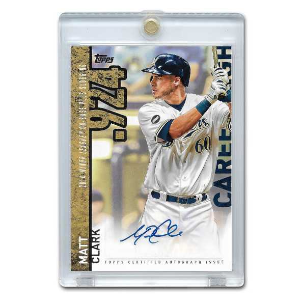 Matt Clark Autographed Card 2015 Topps Career Highlights # CHA-MCL