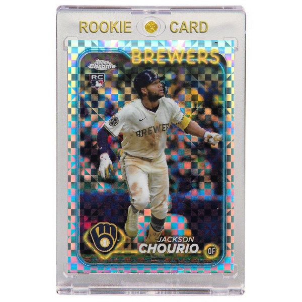 Jackson Chourio Milwaukee Brewers 2024 Topps Chrome Update X-Refractor # USC18 Rookie Card