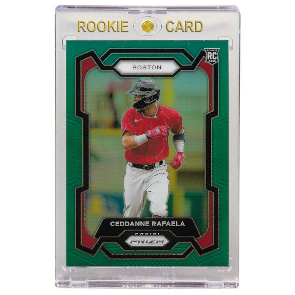 Ceddanne Rafaela Boston Red Sox 2024 Panini Prizm Green # 252 Rookie Card