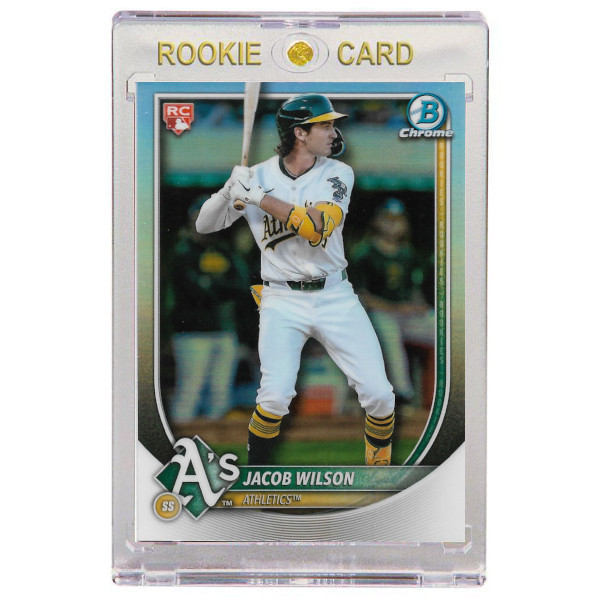 Jacob Wilson Oakland Athletics 2025 Bowman Chrome Red Rookie # 1 Rookie Card