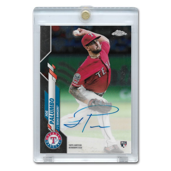 Joe Palumbo Autographed Card 2020 Topps Chrome Rookie Card # RA-JP