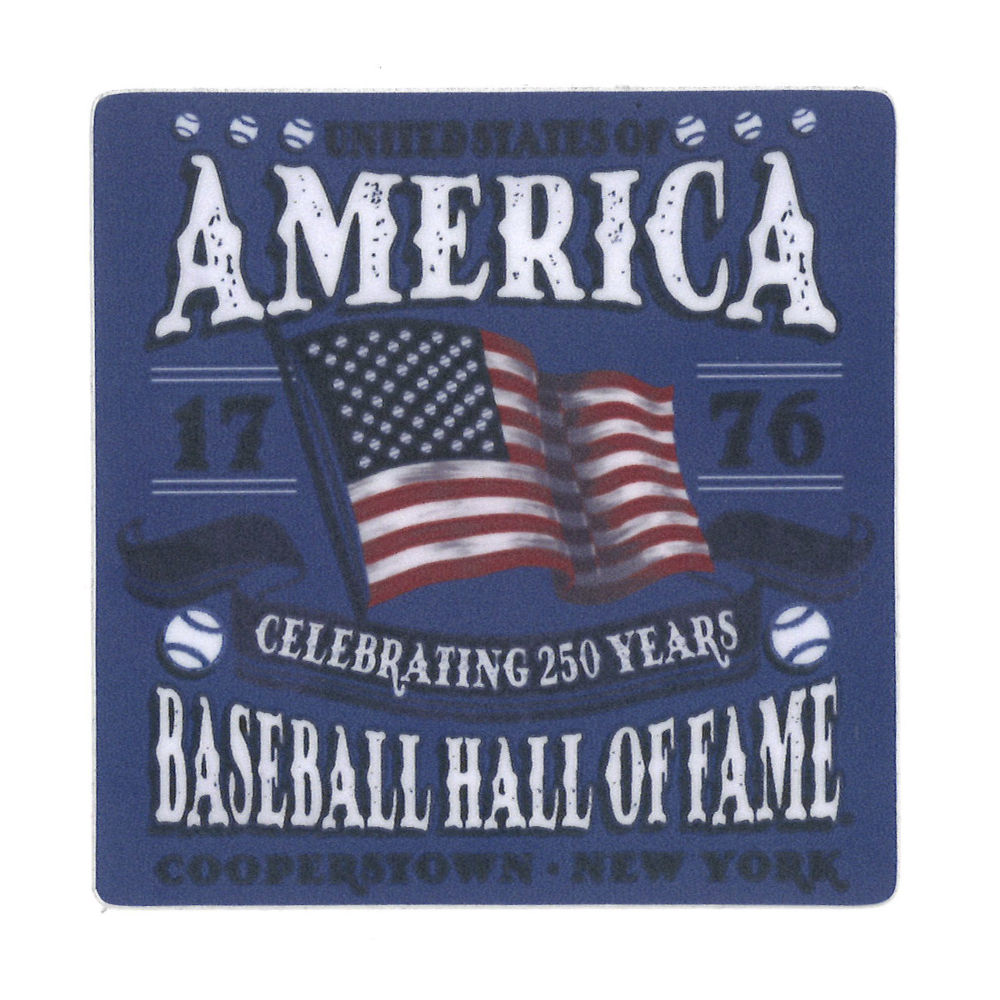 Baseball Hall of Fame America 250 Vinyl Decal