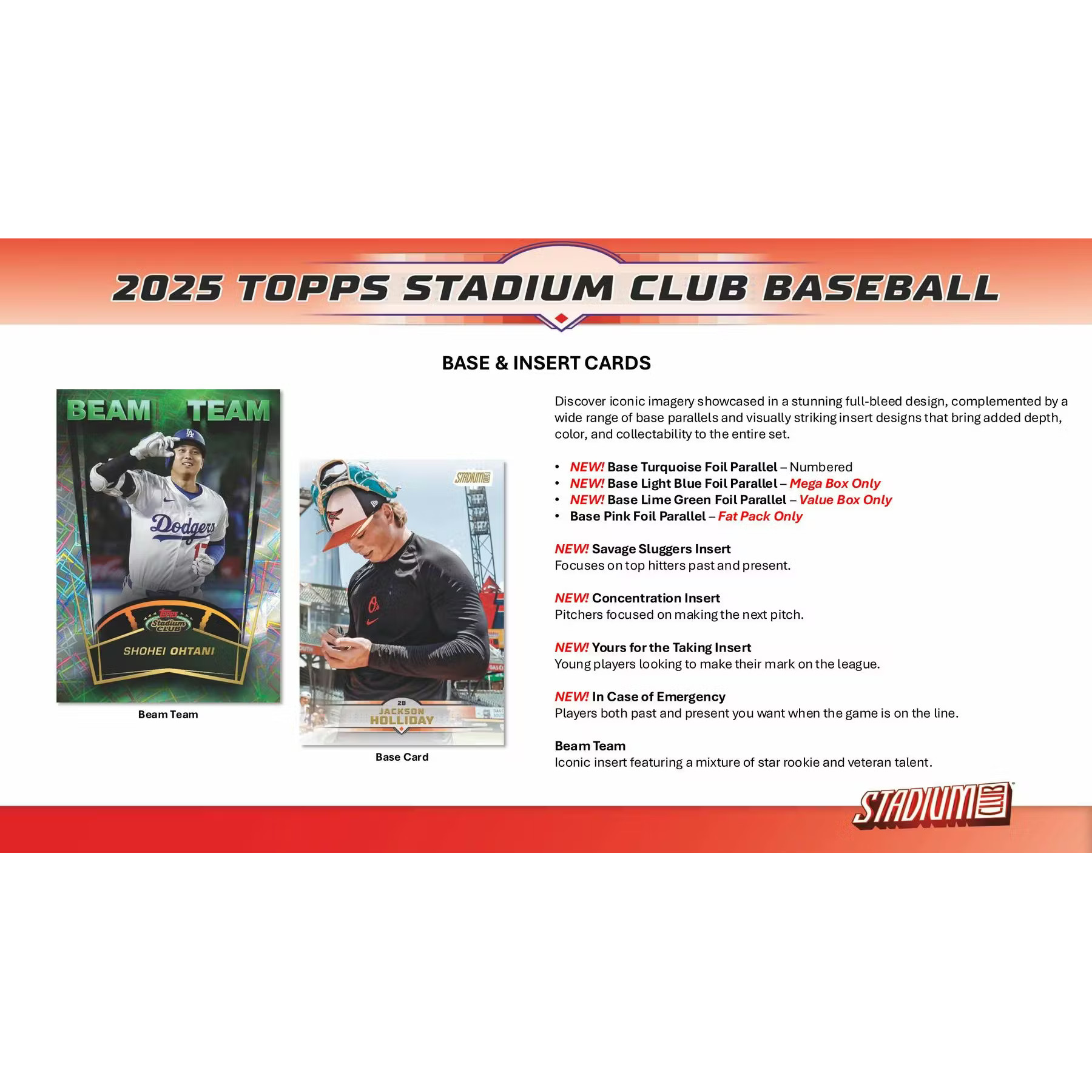 2025 Stadium Club Baseball 8 Pack Blaster Box