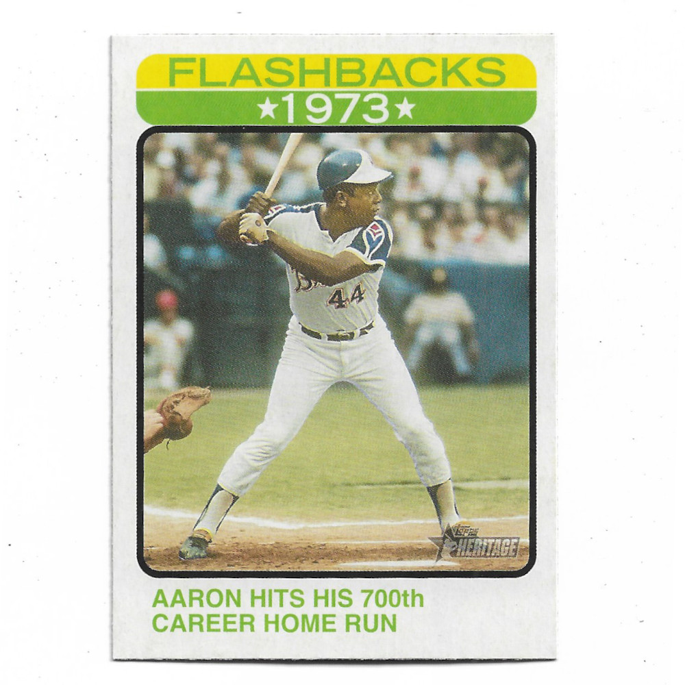 Hank Aaron 2022 Topps Heritage Flashbacks # 9