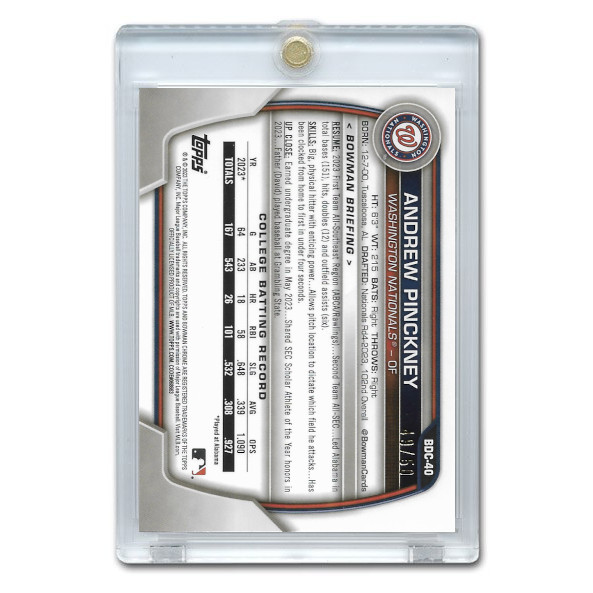 Marcelo Mayer 2023 Bowman Draft Chrome Gold Refractor # BDC-40 Pre-Rookie Card Ltd Ed of 50