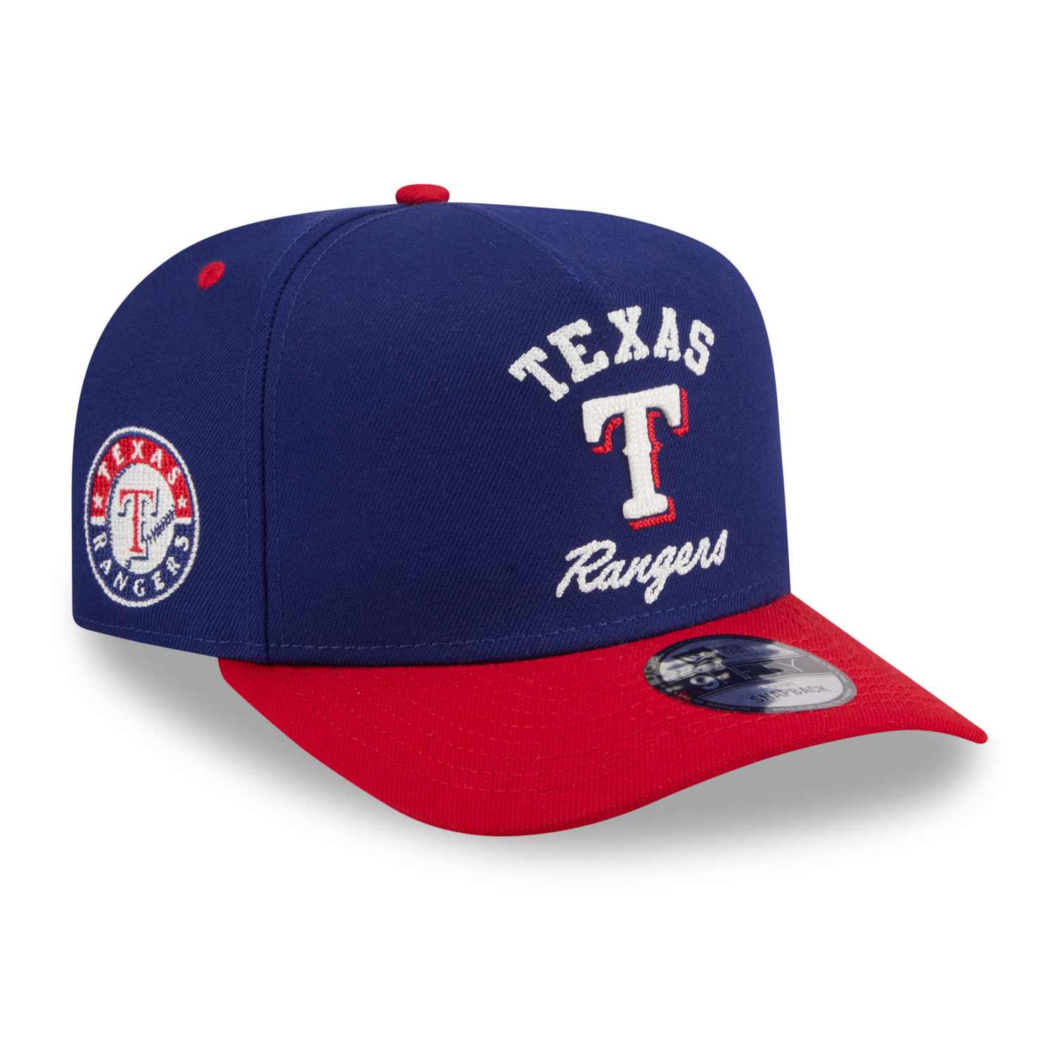 Men's New Era Texas Rangers 9FIFTY Arched Snapback Adjustable Cap