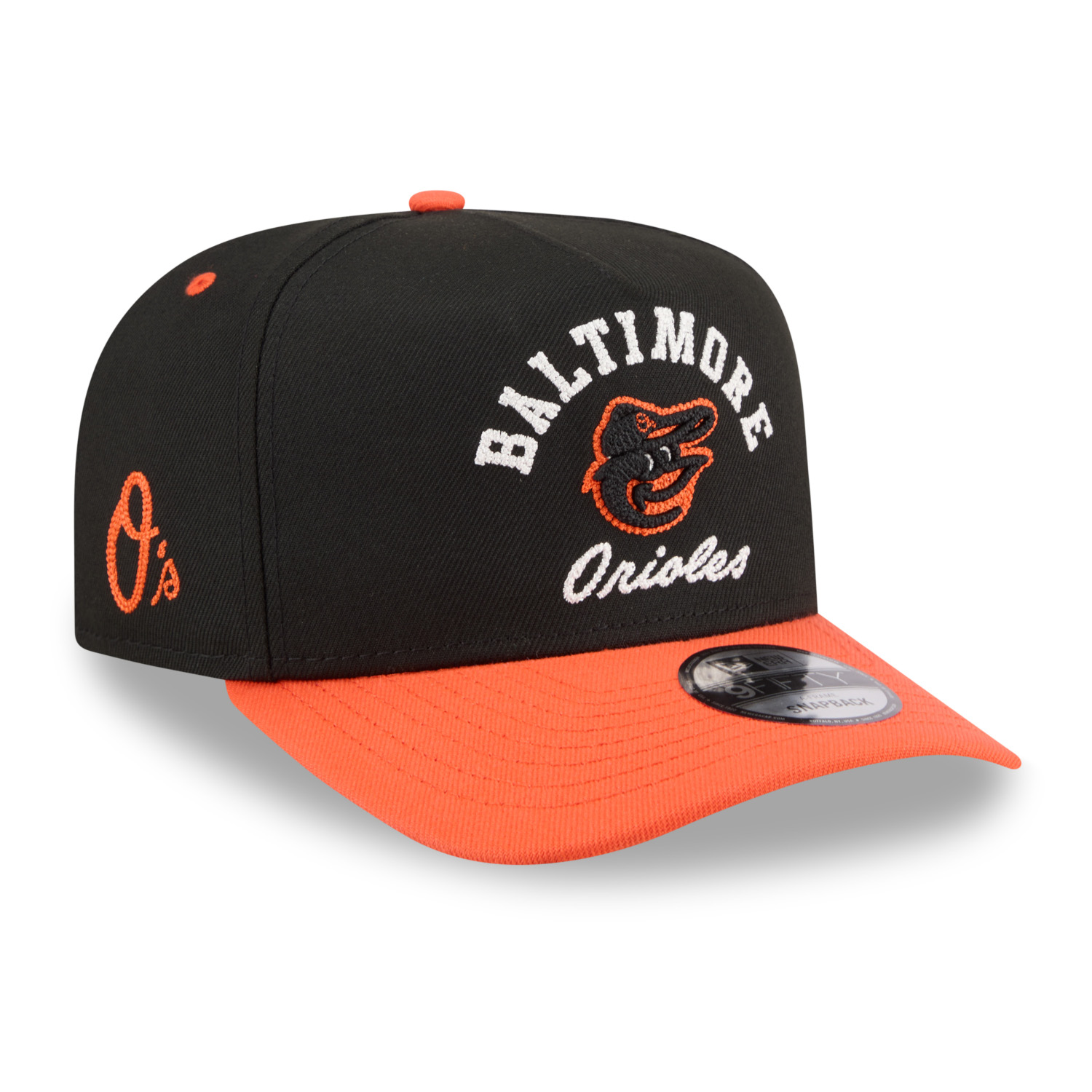 Men's New Era Baltimore Orioles 9FIFTY Arched Snapback Adjustable Cap