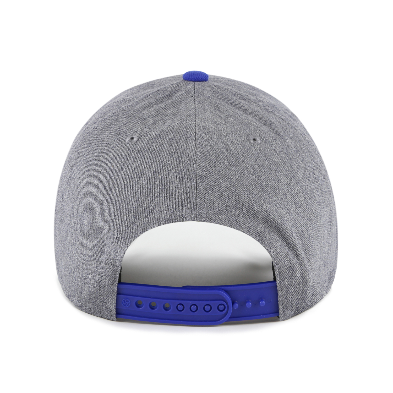 Men’s ’47 Brand New York Mets Granite Script Dark Grey Heather and Royal Adjustable Snapback Cap