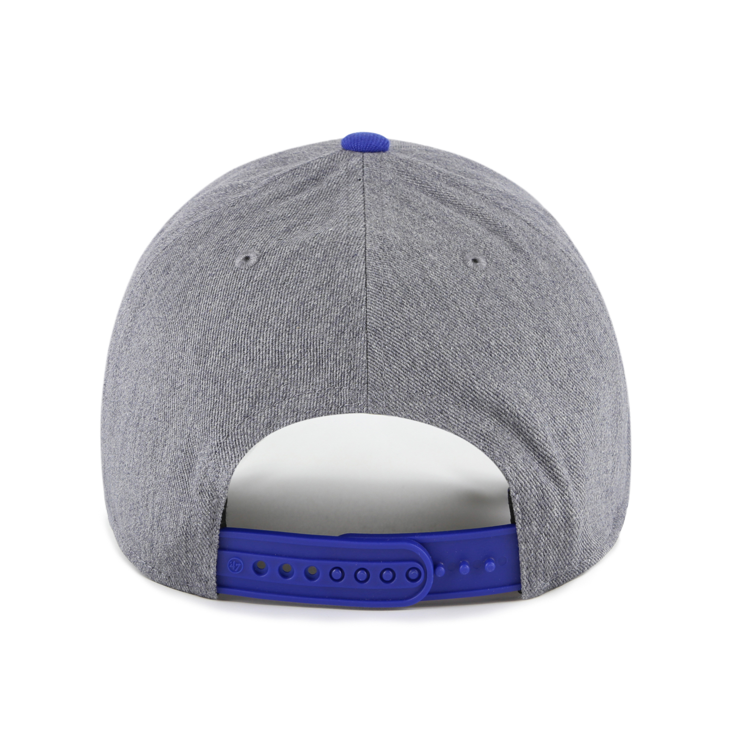 Men’s ’47 Brand Texas Rangers Granite Script Dark Grey Heather and Royal Adjustable Snapback Cap