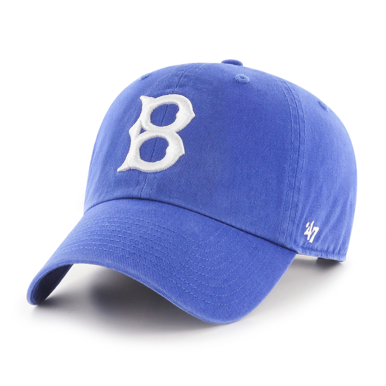 Men's '47 Brand Brooklyn Dodgers Cooperstown Collection Royal Clean Up Adjustable Cap