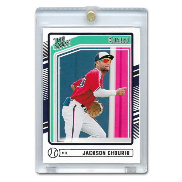 Jackson Chourio Milwaukee Brewers 2024 Donruss # 193 Rookie Card