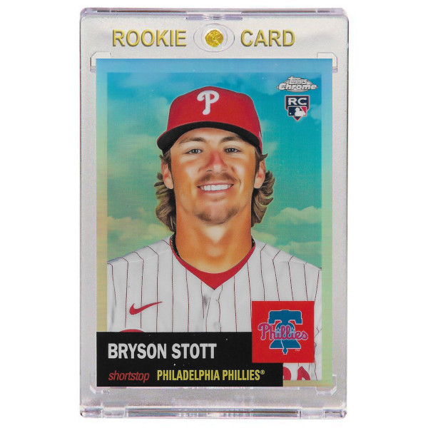 Bryson Stott Philadelphia Phillies 2022 Topps Chrome Platinum Anniversary Refractor # 79 Rookie Card