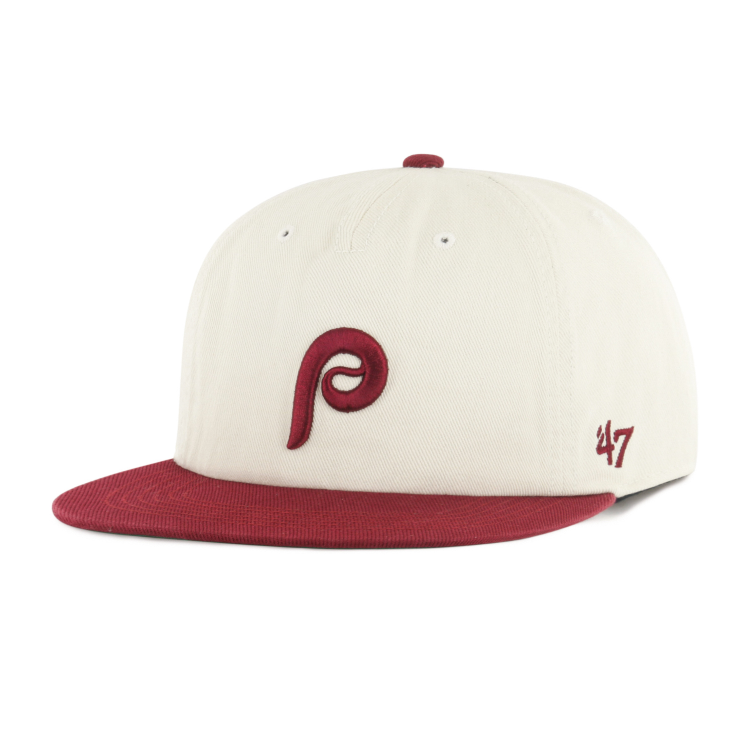 Men's ’47 Brand Philadelphia Phillies Two-Tone Burnside Snapback Cap