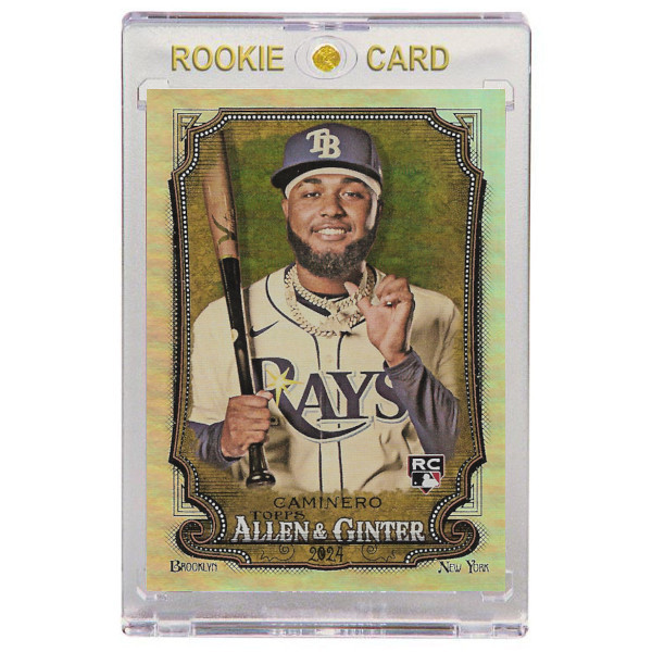 Junior Caminero Tampa Bay Rays 2024 Topps Allen & Ginter Rainbow Foil # 92 Rookie Card