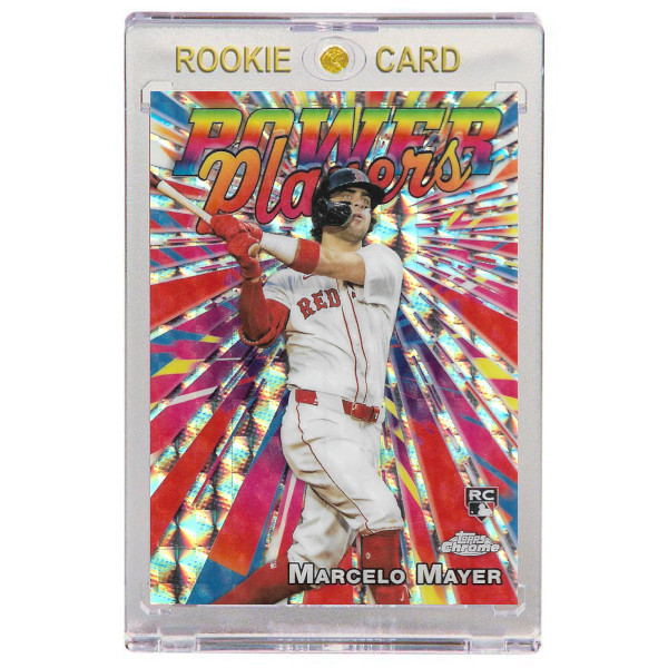 Marcelo Mayer Boston Red Sox 2025 Topps Chrome Power Players # 45 Rookie Card