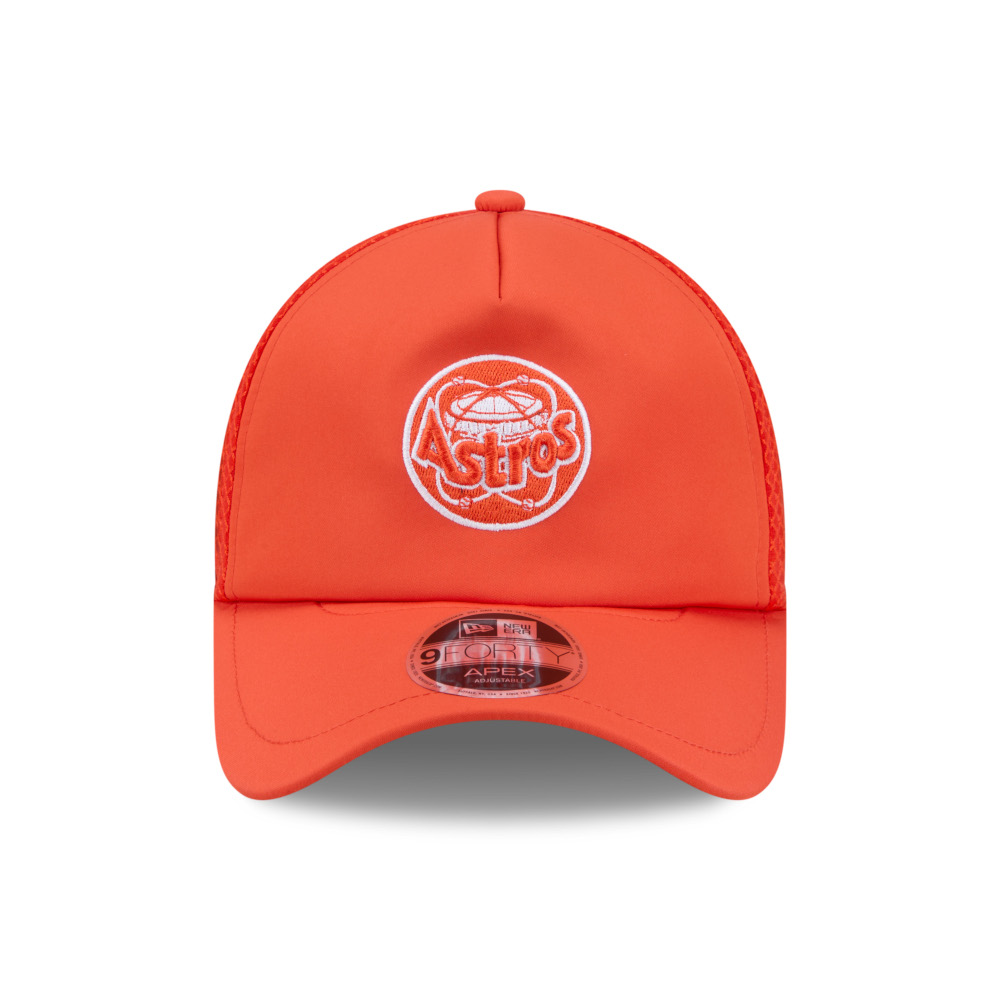 Houston Astros New Era 2026 Batting Practice 9FORTY Apex Adjustable Orange Cap