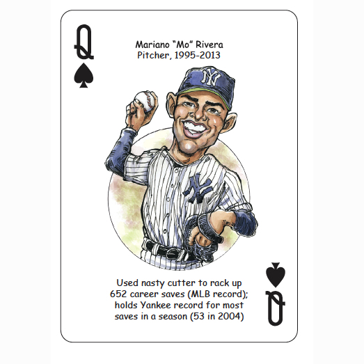 Hero Decks Caricature Playing Cards For New York Yankees Fans (17th Edition)