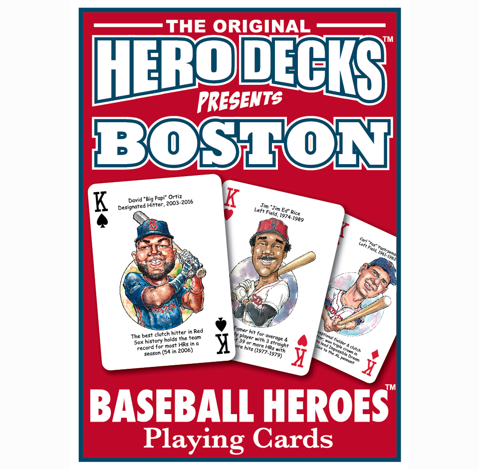 Hero Decks Caricature Playing Cards For Boston Red Sox Fans