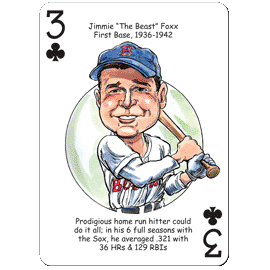 Hero Decks Caricature Playing Cards For Boston Red Sox Fans