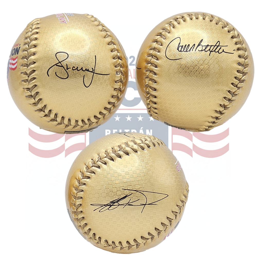Baseball Hall of Fame 2026 Induction Rawlings Commemorative Gold Replica Signature Baseball