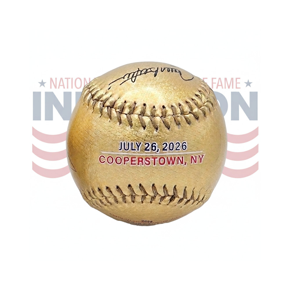 Baseball Hall of Fame 2026 Induction Rawlings Commemorative Gold Replica Signature Baseball