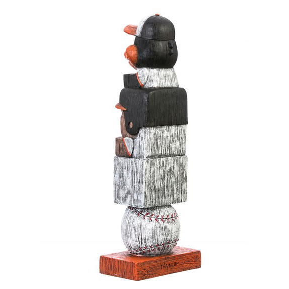 Batlimore Orioles Bird 16" Weather Resistant Tiki Totem Garden Statue