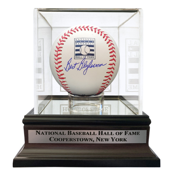 Bert Blyleven Autographed Hall of Fame Logo Baseball with Case (Beckett)