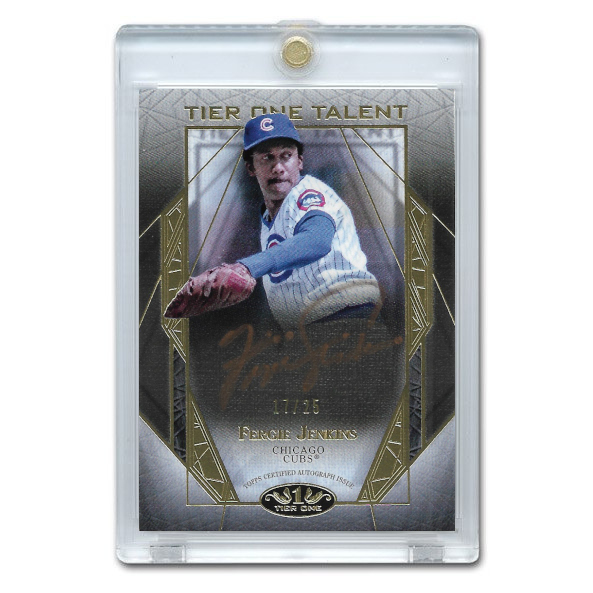 Fergie Jenkins Autographed Card 2022 Topps Tier One Talent Bronze Ink # T1TA-FJ Ltd Ed of 25