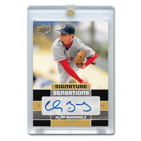 Clay Buchholz Autographed Card 2010 Upper Deck Sensation Signatures #SS-CB