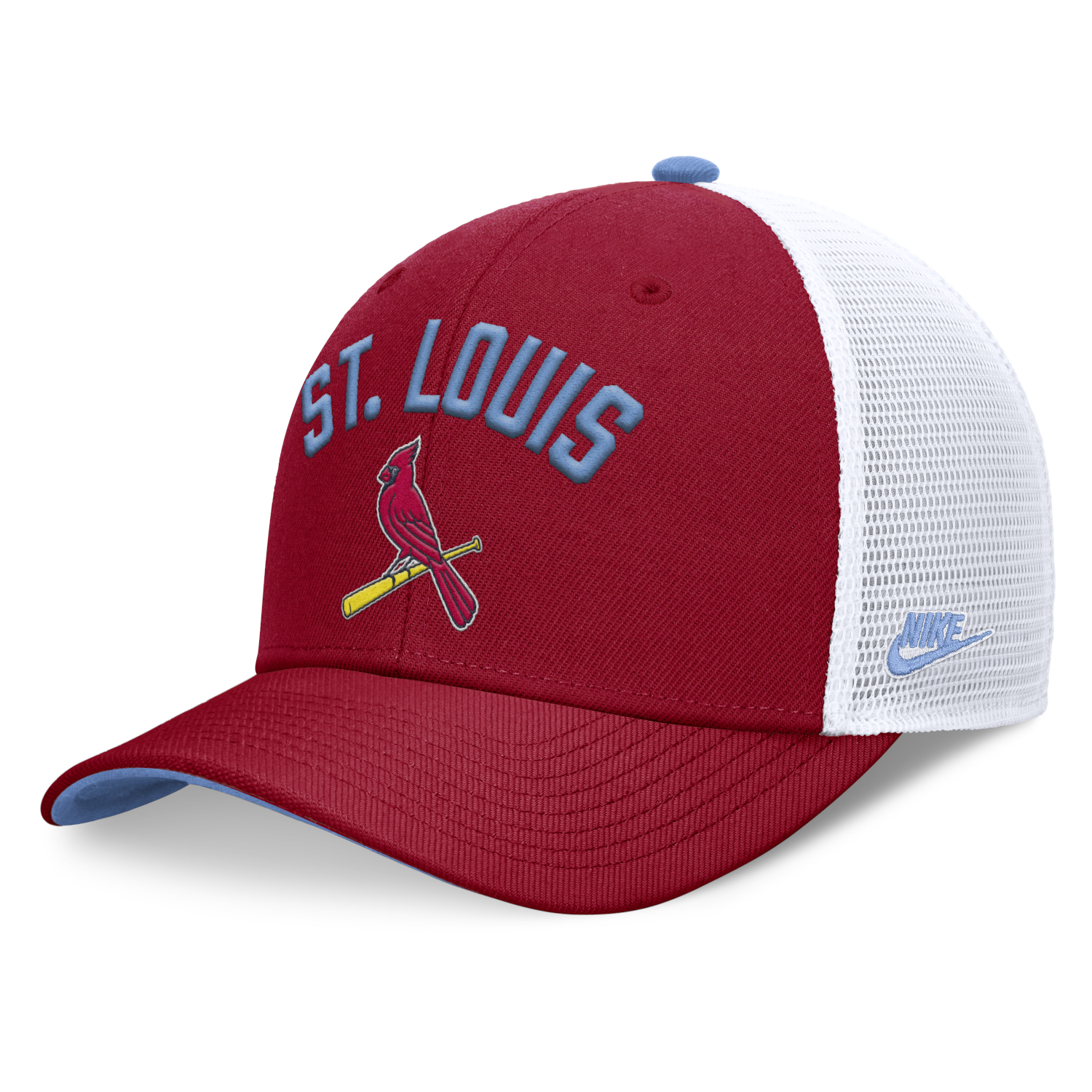 Men’s Nike St. Louis Cardinals Cooperstown Collection Red and White Adjustable Mesh Snapback Cap