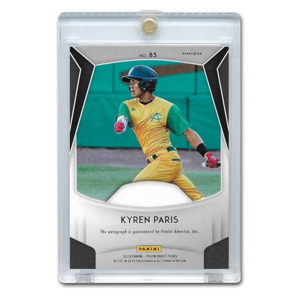 Kyren Paris Autographed Card 2019 Panini Prizm Autographs # 85