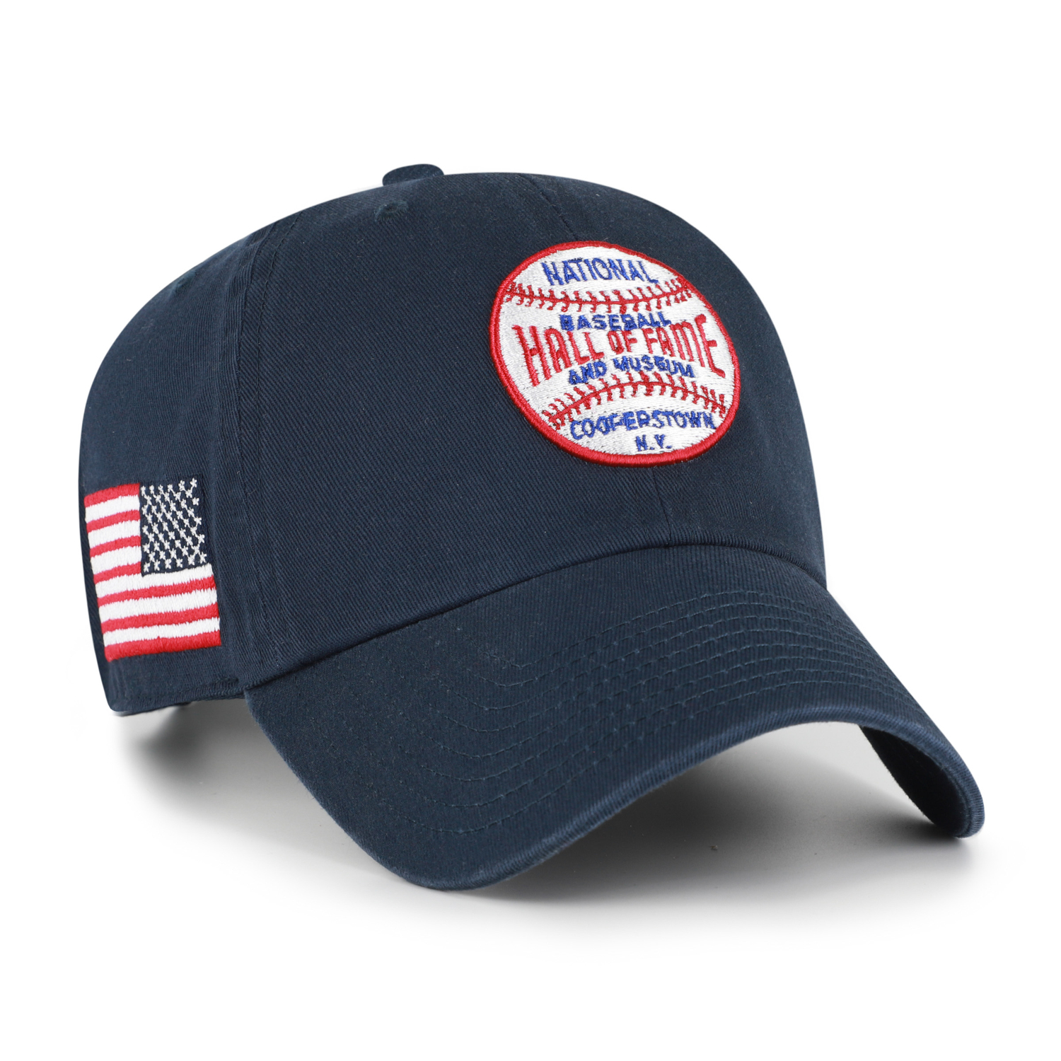 Men's 47 Brand Baseball Hall of Fame Vintage Logo Navy Adjustable Cap