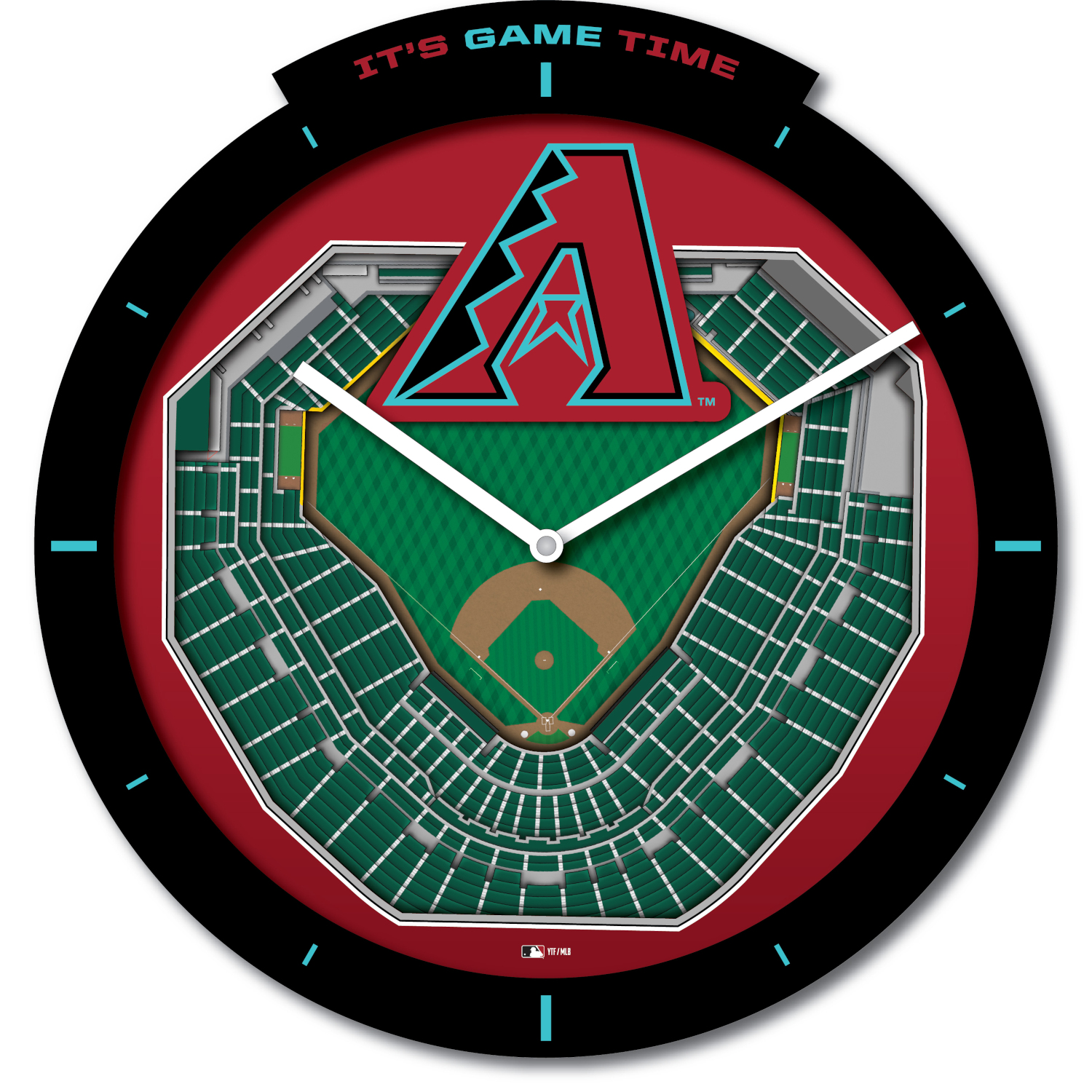 Arizona Diamondbacks Stadium View 3D Wall Clock