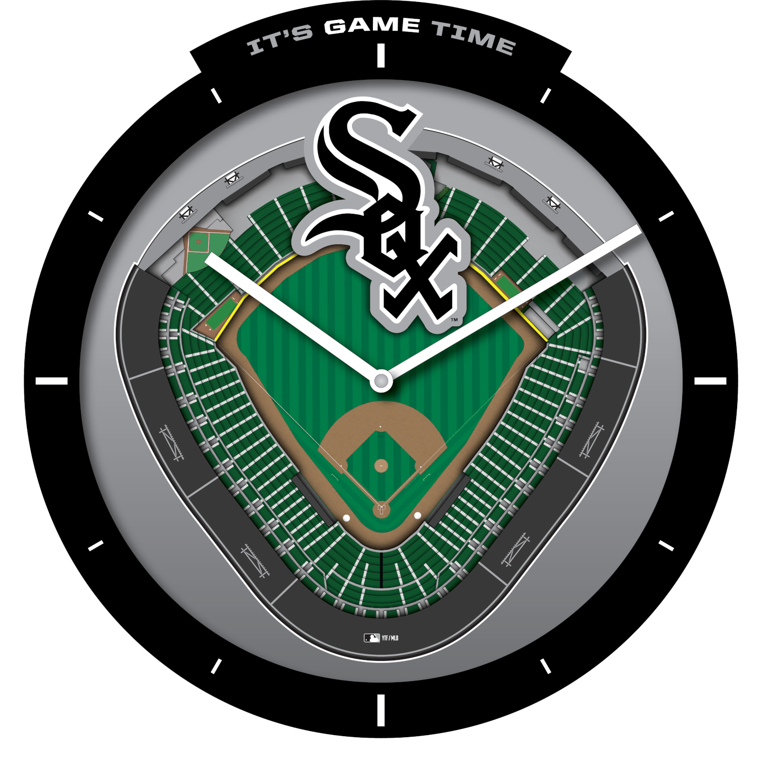 Chicago White Sox Stadium View 3D Wall Clock