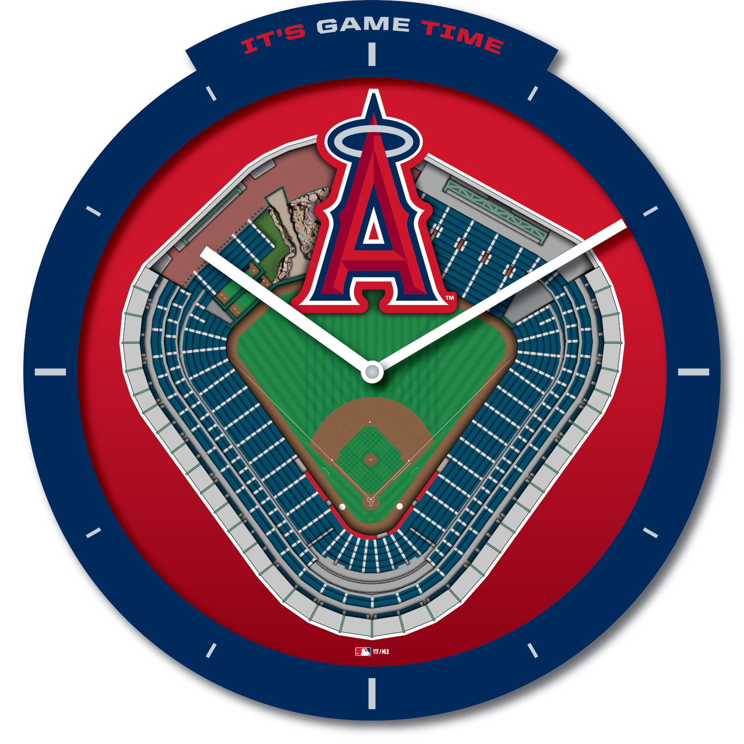 Los Angeles Angels Stadium View 3D Wall Clock