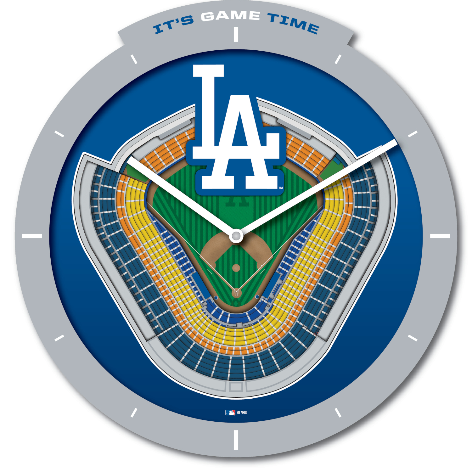 Los Angeles Dodgers Stadium View 3D Wall Clock