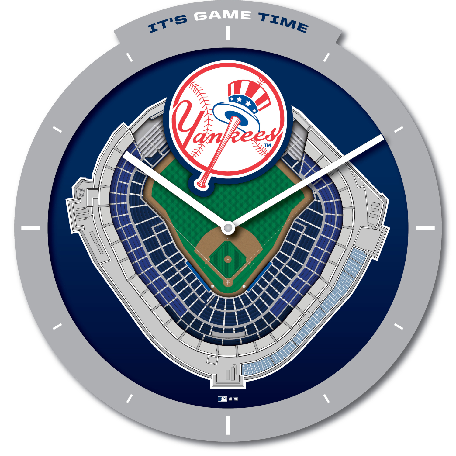 New York Yankees Stadium View 3D Wall Clock