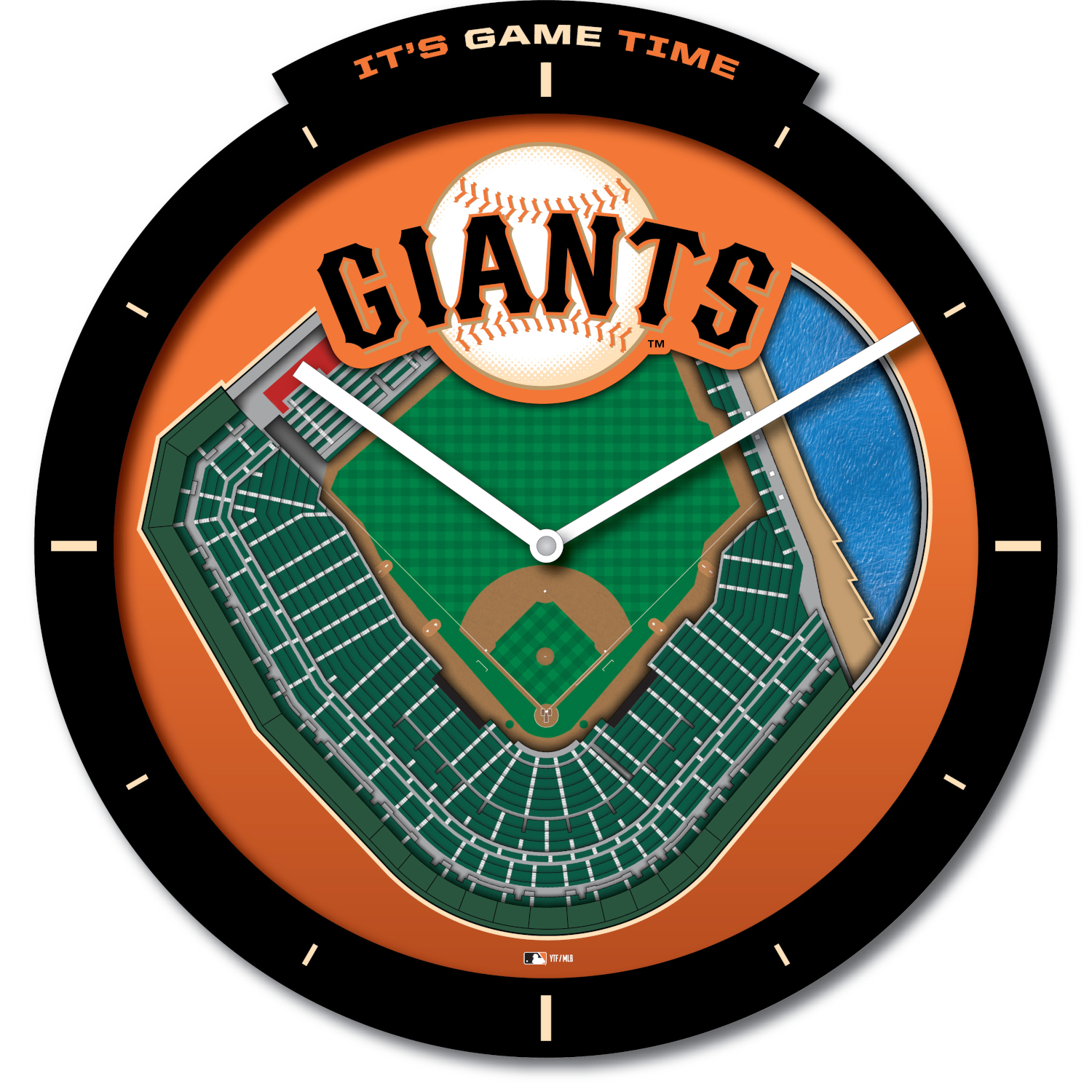 San Francisco Giants Stadium View 3D Wall Clock