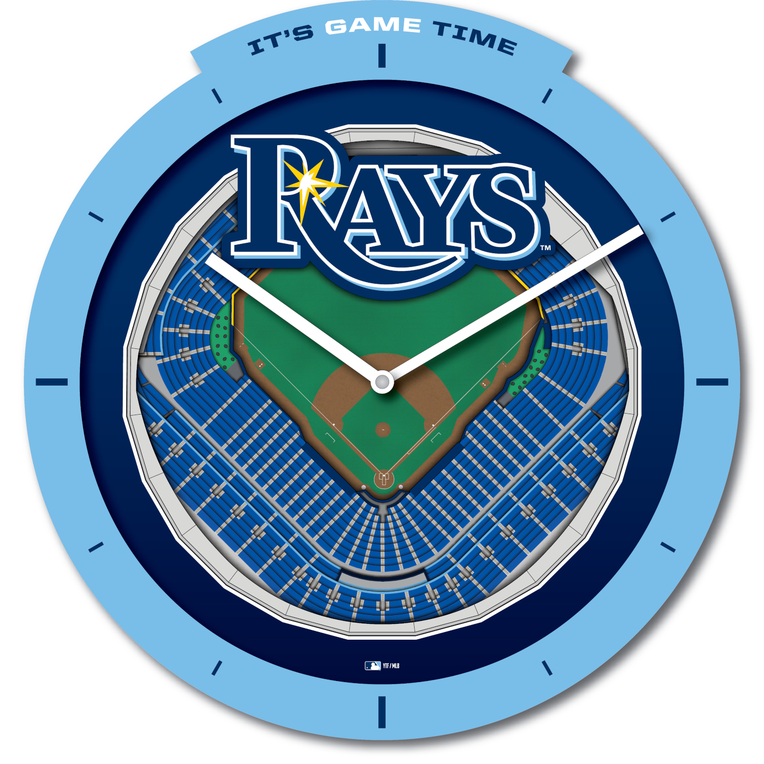 Tampa Bay Rays Stadium View 3D Wall Clock