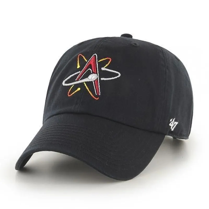 Men’s '47 Brand Albuquerque Isotopes Milb Team Logo Clean Up Black Adjustable Cap