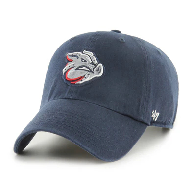Men’s '47 Brand Lehigh Valley Iron Pigs Milb Team Logo Clean Up Navy Adjustable Cap
