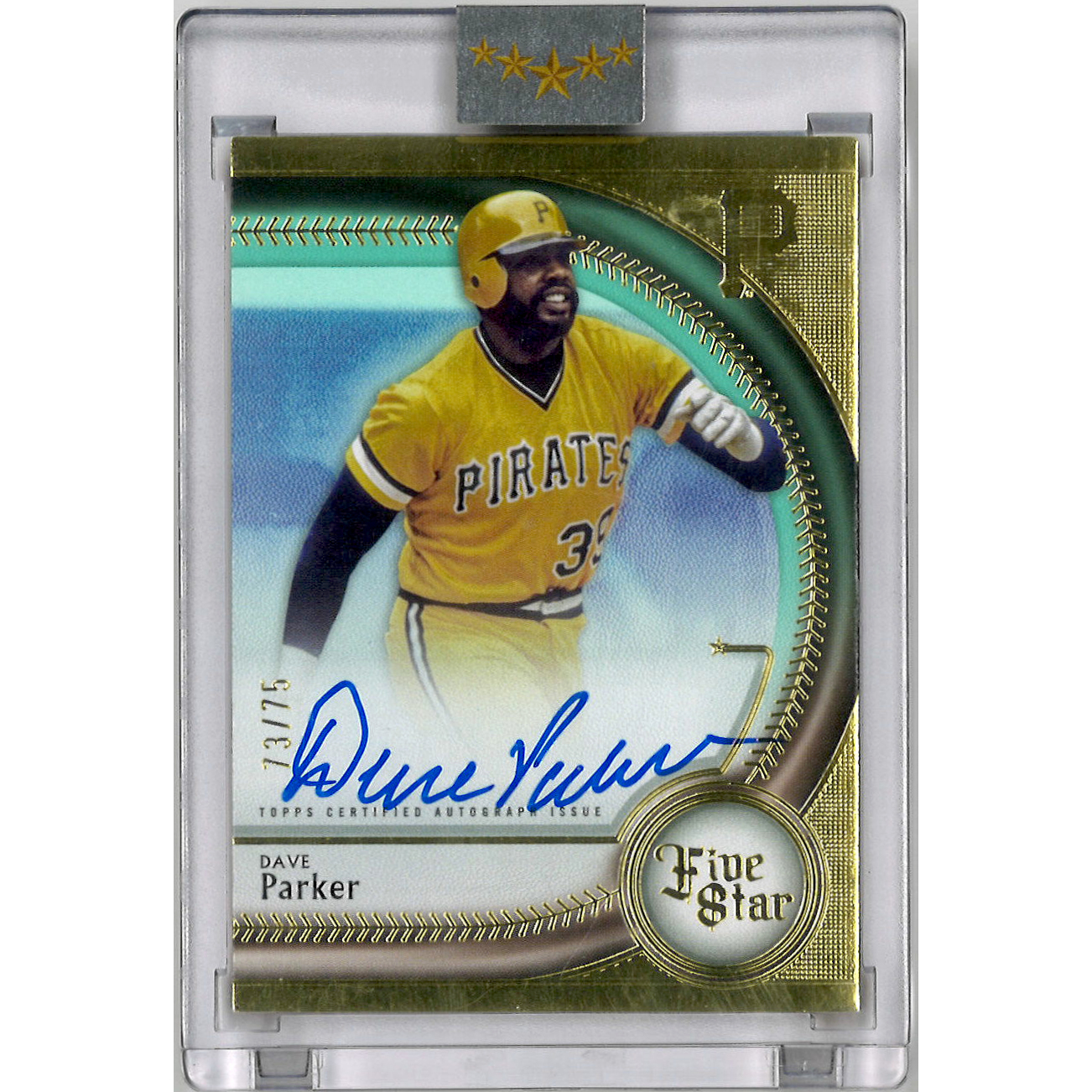 Dave Parker Autographed Card 2024 Topps Five Star # FSA-DP Ltd Ed of 75