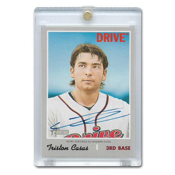 Triston Casas Autographed Card 2019 Topps Heritage Minor League # ROA-TC