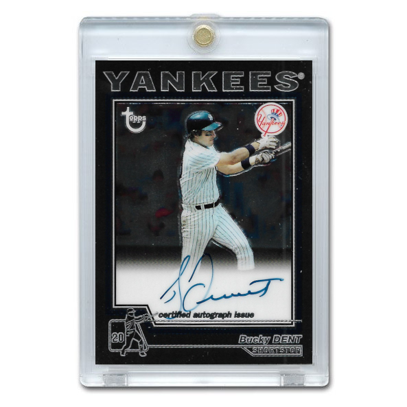 Bucky Dent Autographed Card 2004 Topps Chrome Retired Players # TA-BD